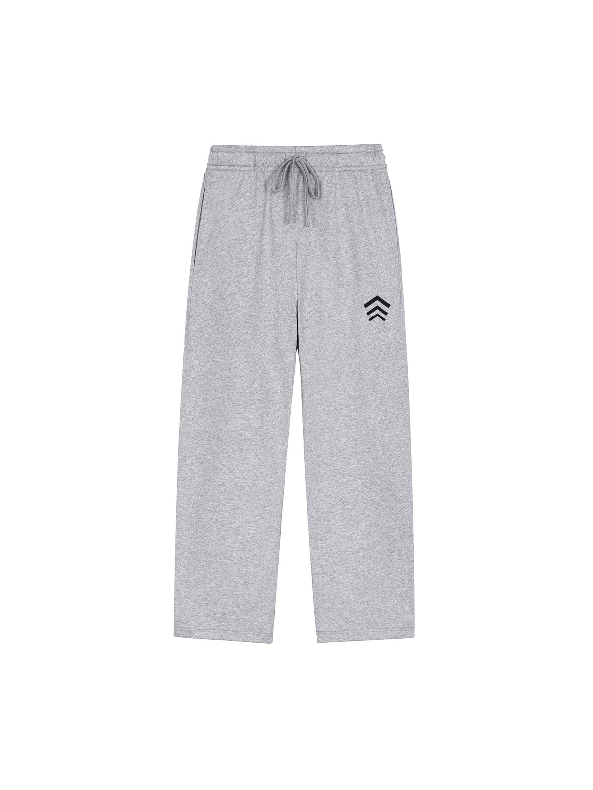 NQ Straight Sweats Chevron Heather Grey