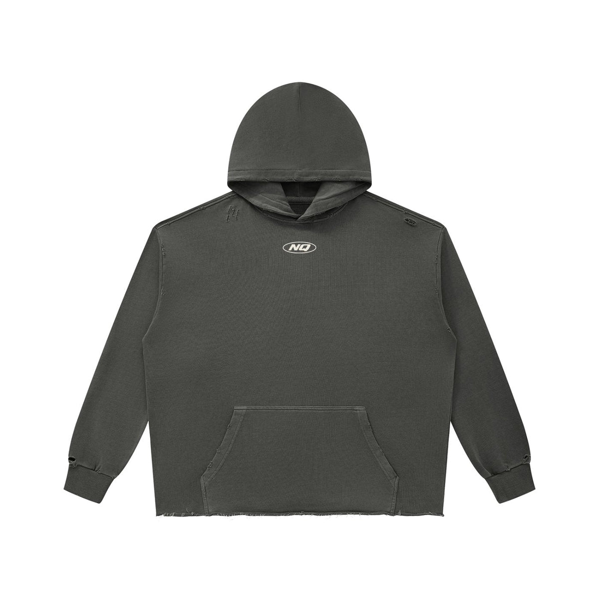 NQ100 Racing 620R Hoodie (100% Cotton) Dark Grey front