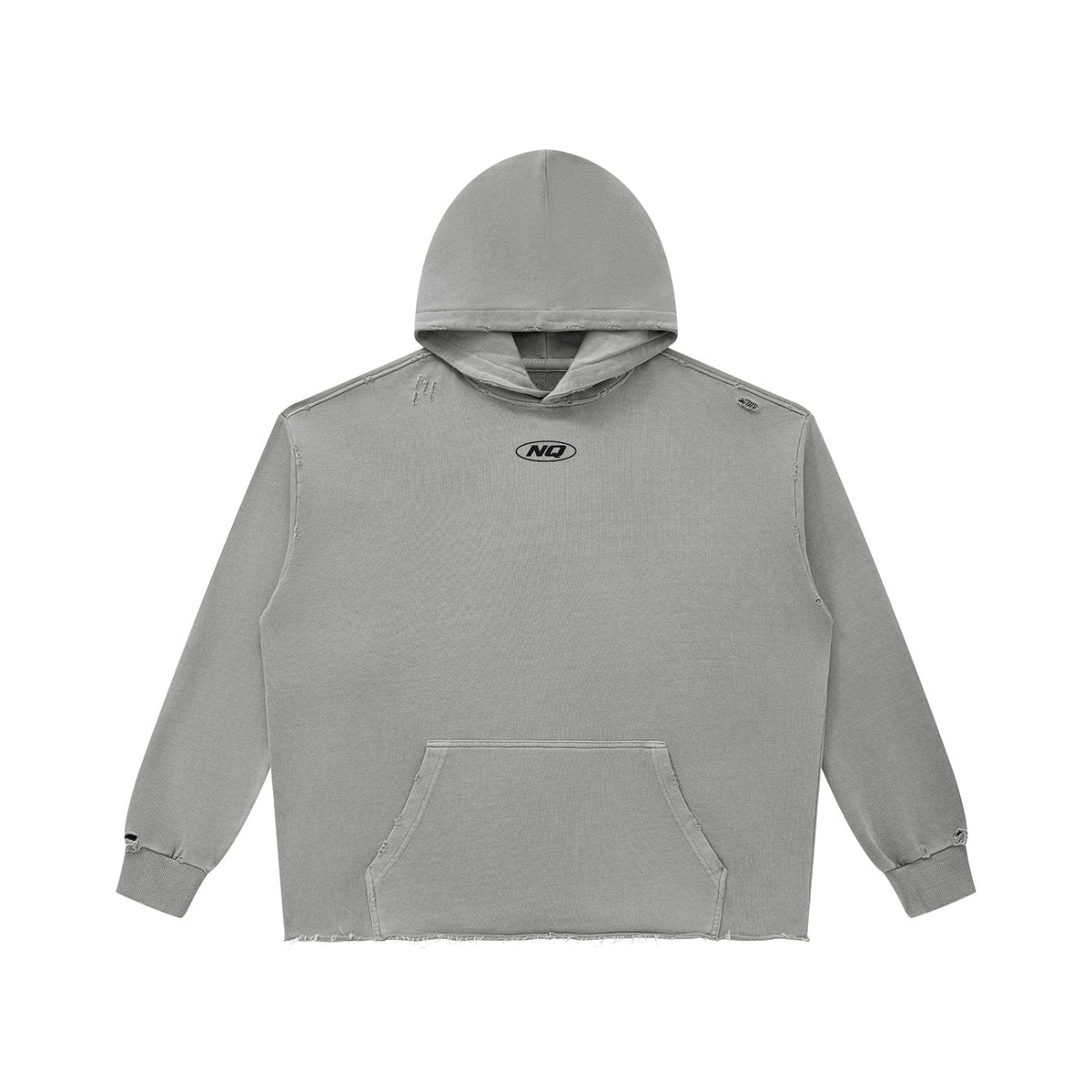 NQ100 Racing 620R Hoodie (100% Cotton) Light Grey front