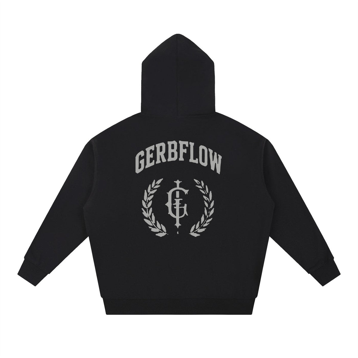 GERBFLOW Laurel Crest Hoodie Black back