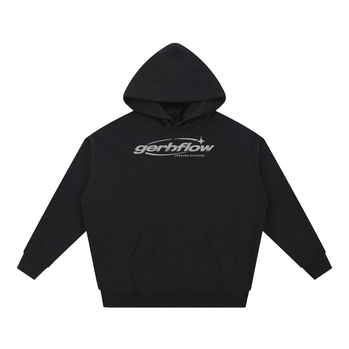 GERBFLOW Laurel Crest Hoodie Black front