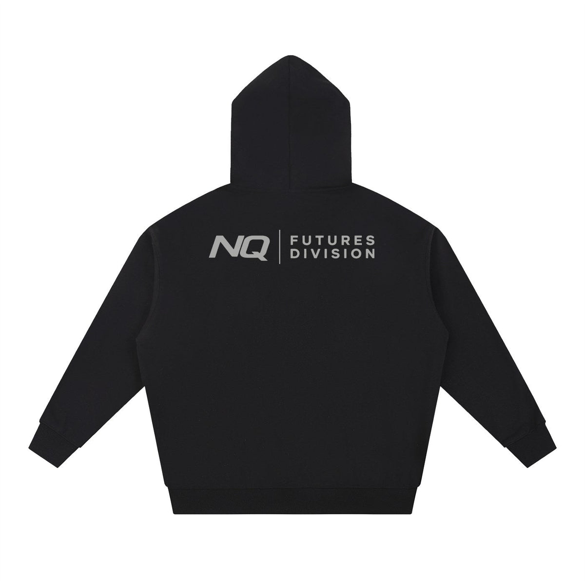 NQ Futures Division Lockup Hoodie Black back