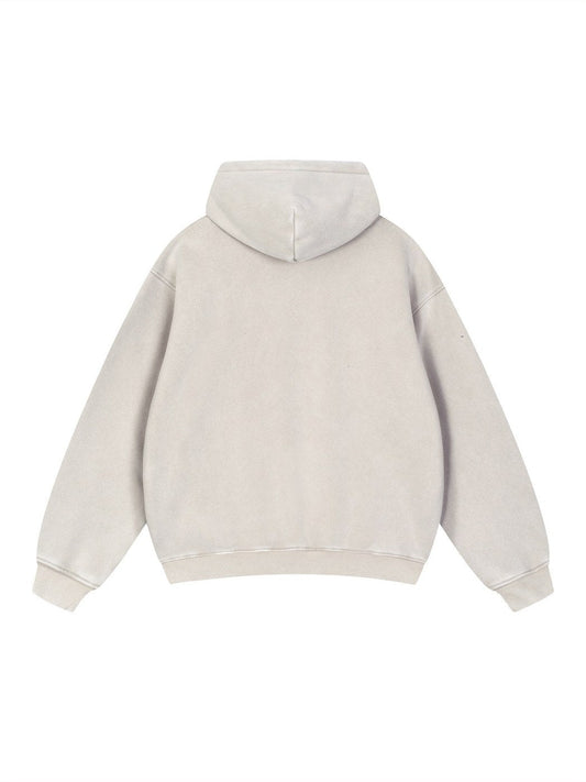 NQ Mini Hoodie Washed Bone back