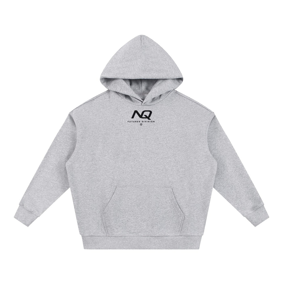 NQ Patience Pays Globe Hoodie Heather Grey front