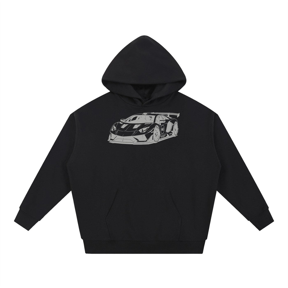 NQ SVJ Front / Rear Hoodie Black front