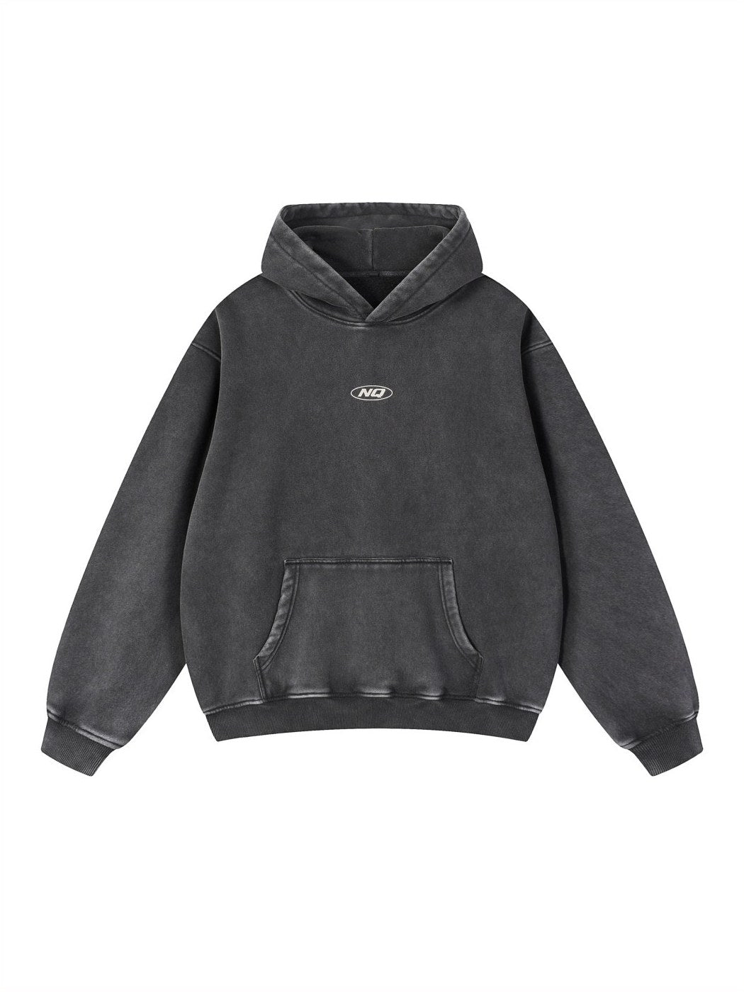 NQ100 Racing 620R Hoodie Washed Black front