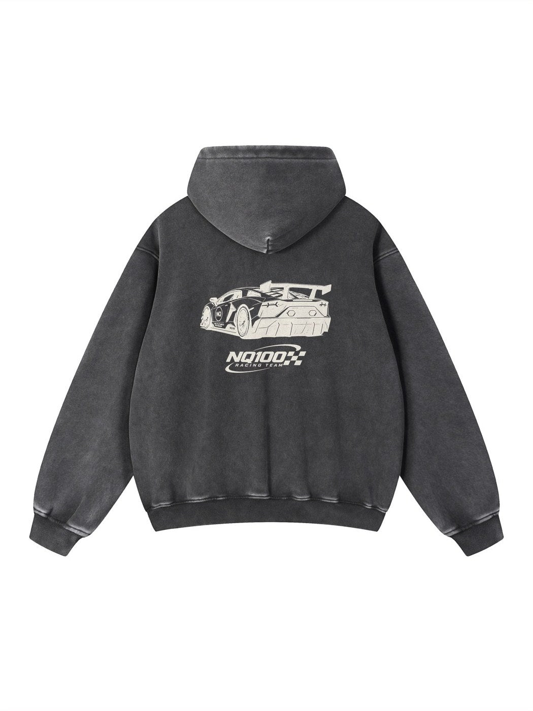 NQ100 Racing Team SVJ Hoodie Washed Black back