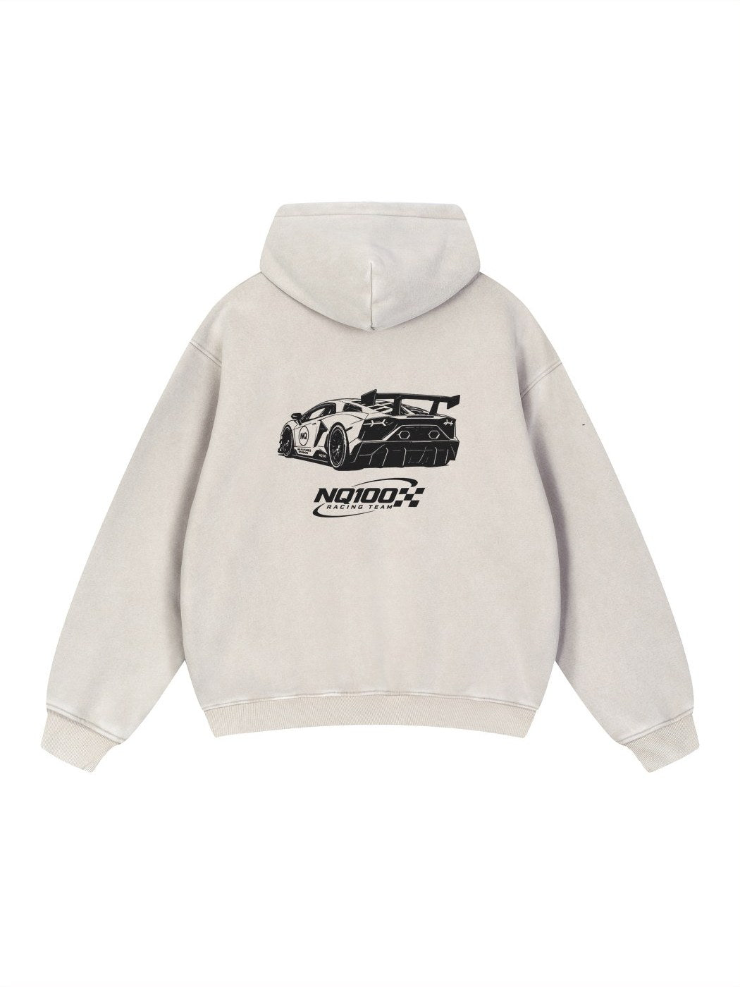 NQ100 Racing Team SVJ Hoodie Washed Bone back