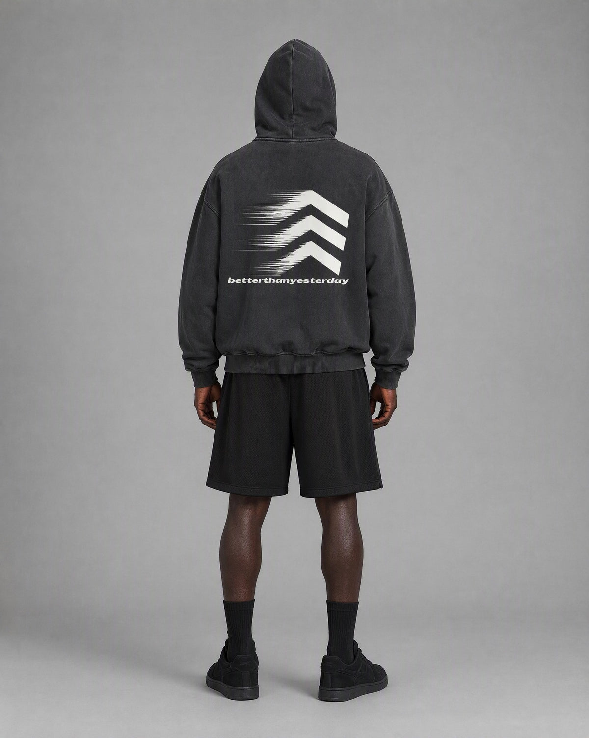 ASCNT Mesh Shorts on model