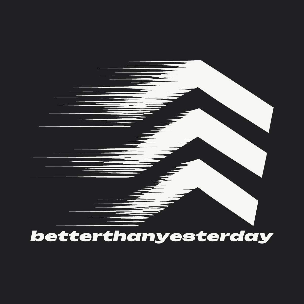 Better Than Yesterday Hoodie Black back print close-up