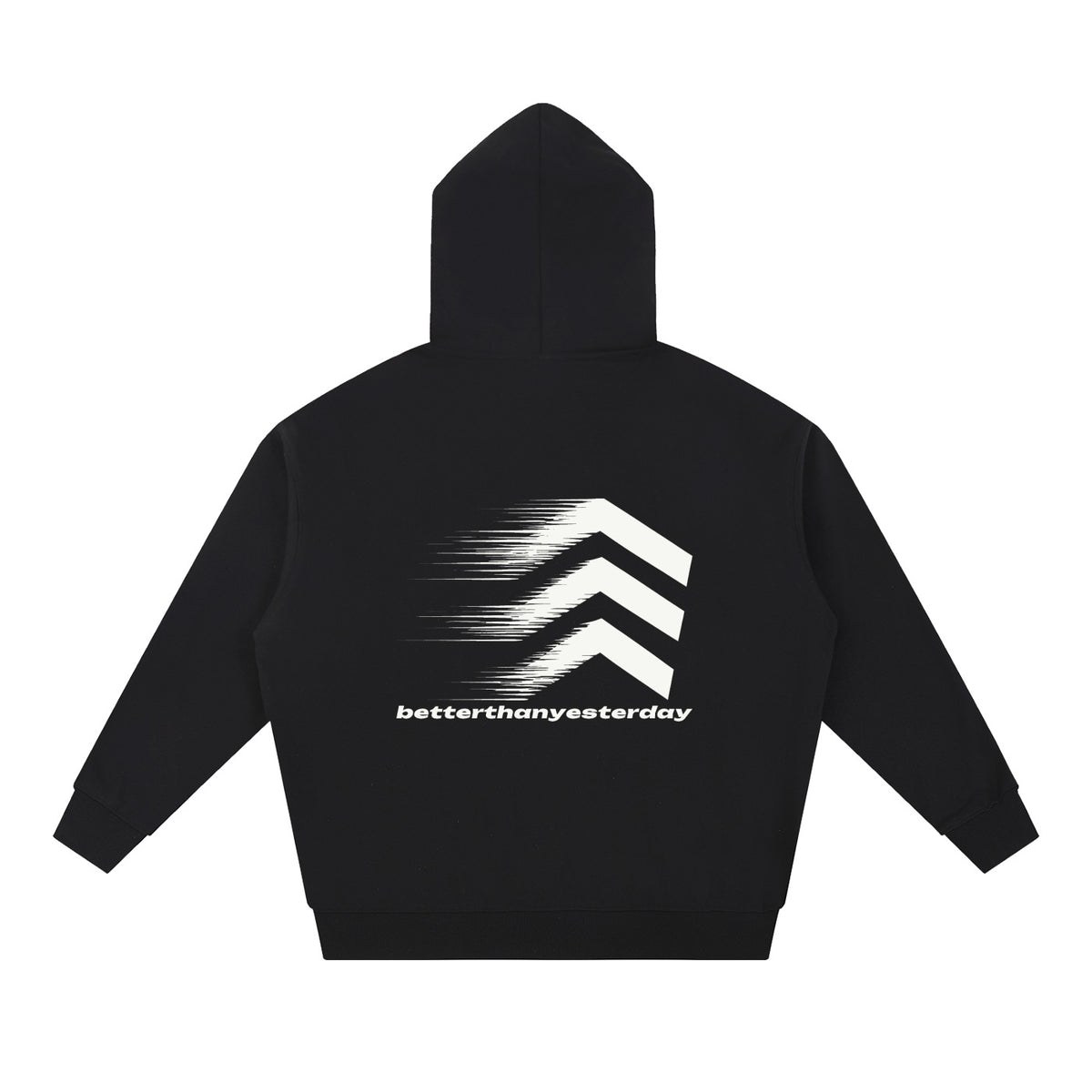 Better Than Yesterday Hoodie Black back