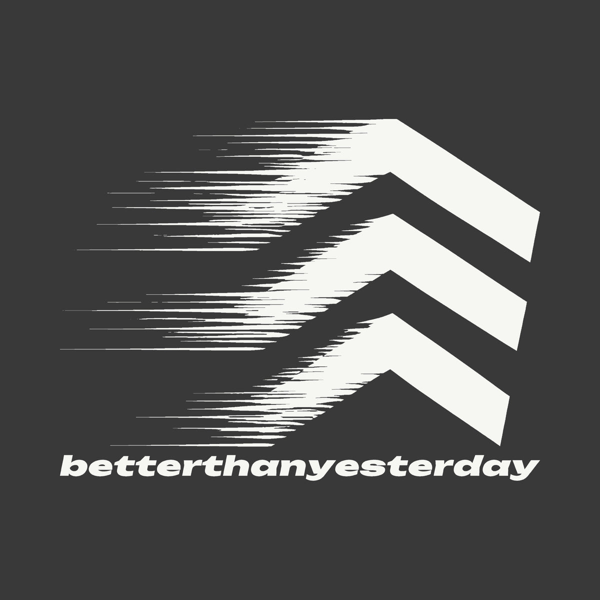 Better Than Yesterday Hoodie Washed Black back print close-up