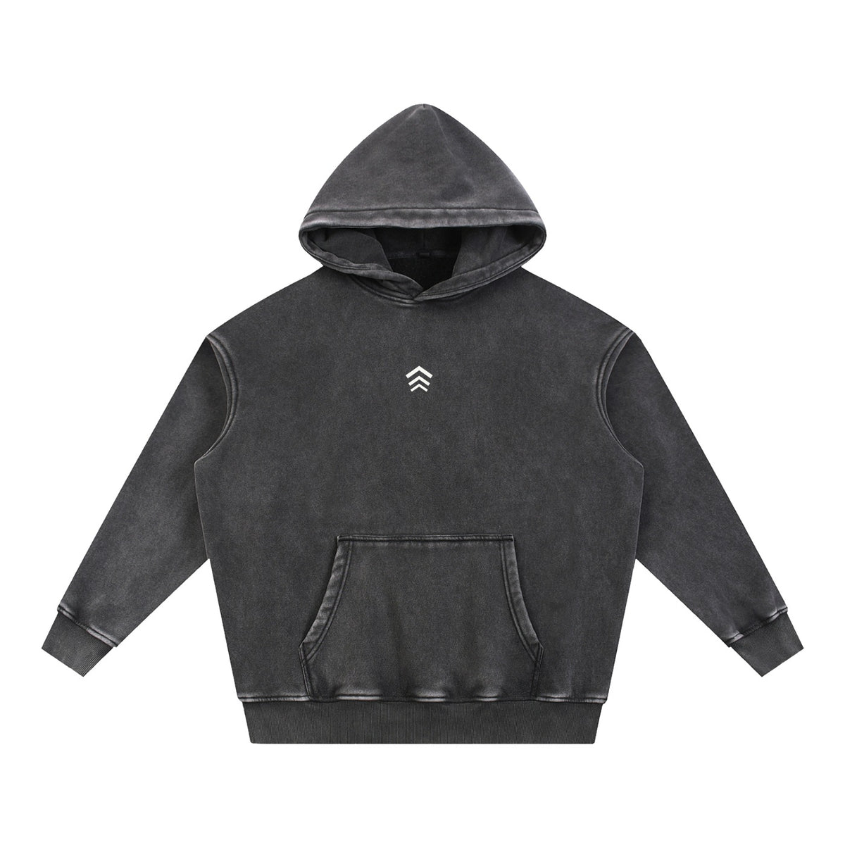 Better Than Yesterday Hoodie Washed Black front
