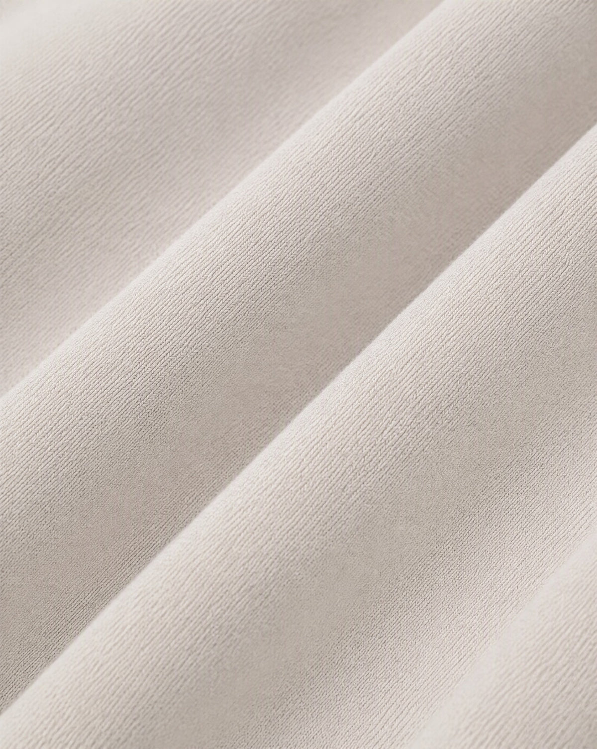 NQ Futures Division Lockup Hoodie Washed Bone fabric close-up