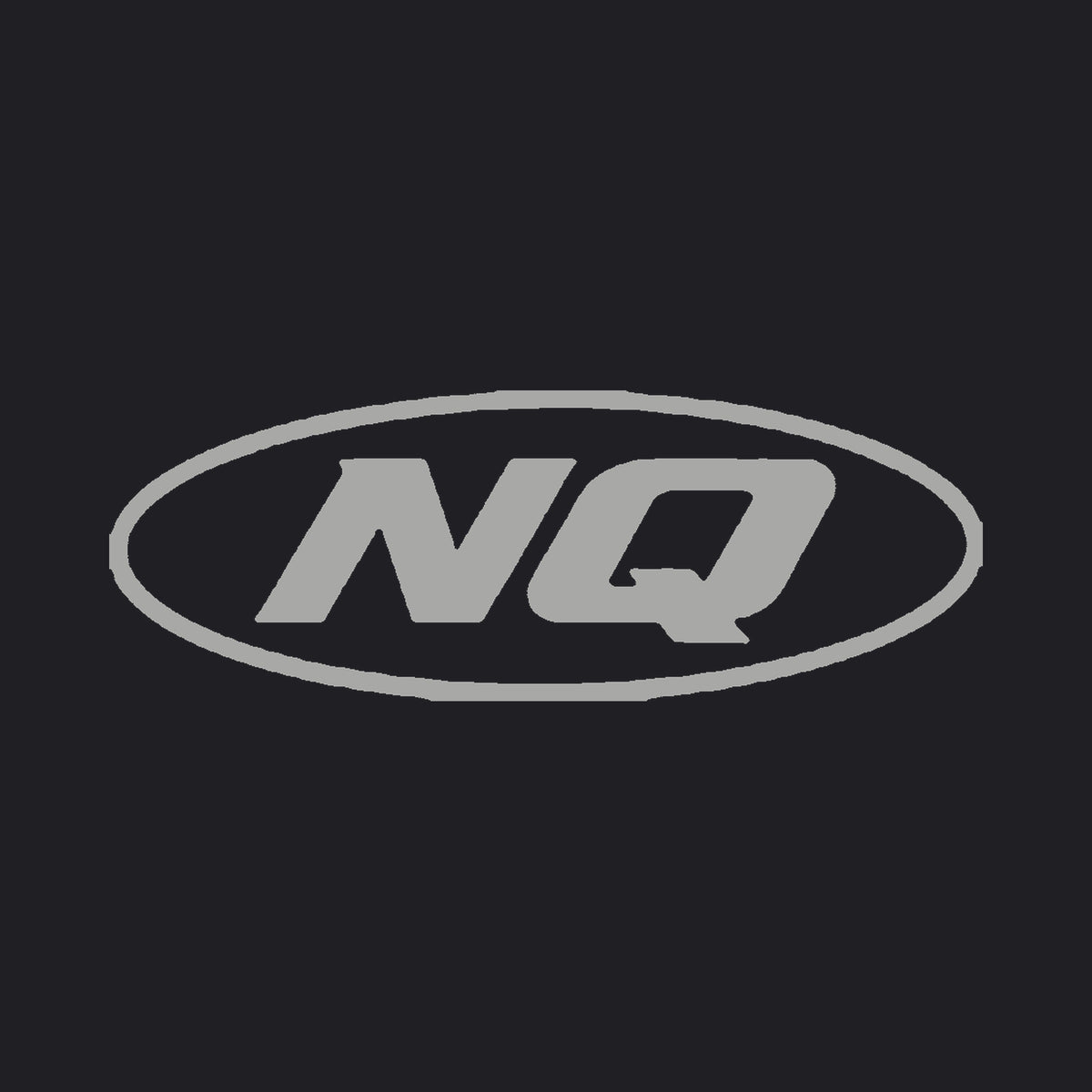NQ Swoosh Hoodie Black front print close-up