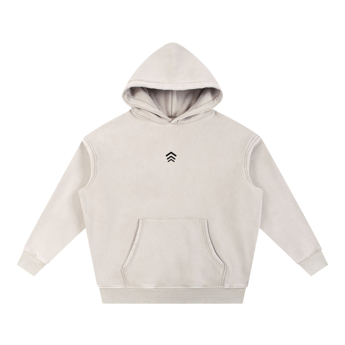 Summit Hoodie Washed Bone front